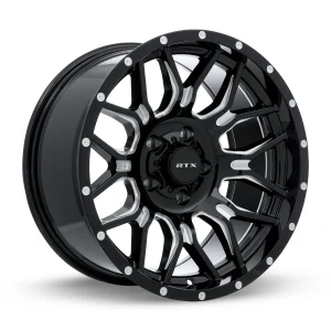 RTX Wheels – Claw – Black – 18″x9″ -12mm – Summer Wheels – 163727